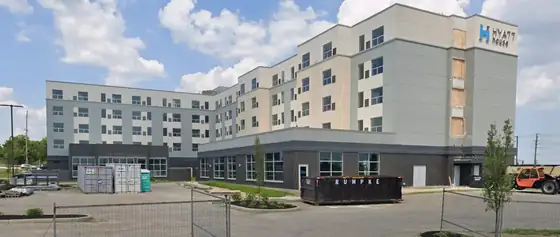 Hyatt House hotel in West Chester Ohio where Songdom procured FF and E lighting