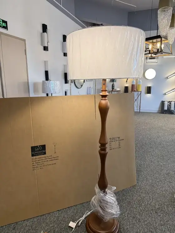 Finished floor lamp for Hotel Indigo procured by Songdom