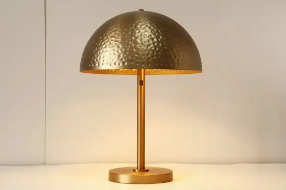 Custom public area table lamp supplied by Songdom for Hotel Indigo Atlanta Vinings