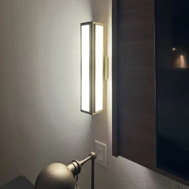 Fairfield Inn guest room wall sconce and desk lamp installation