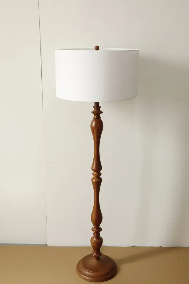 Hotel Indigo floor lamp shown with the light switched off