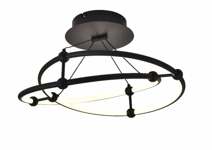 SX2342-2RS surface mounted ring ceiling light in sand black