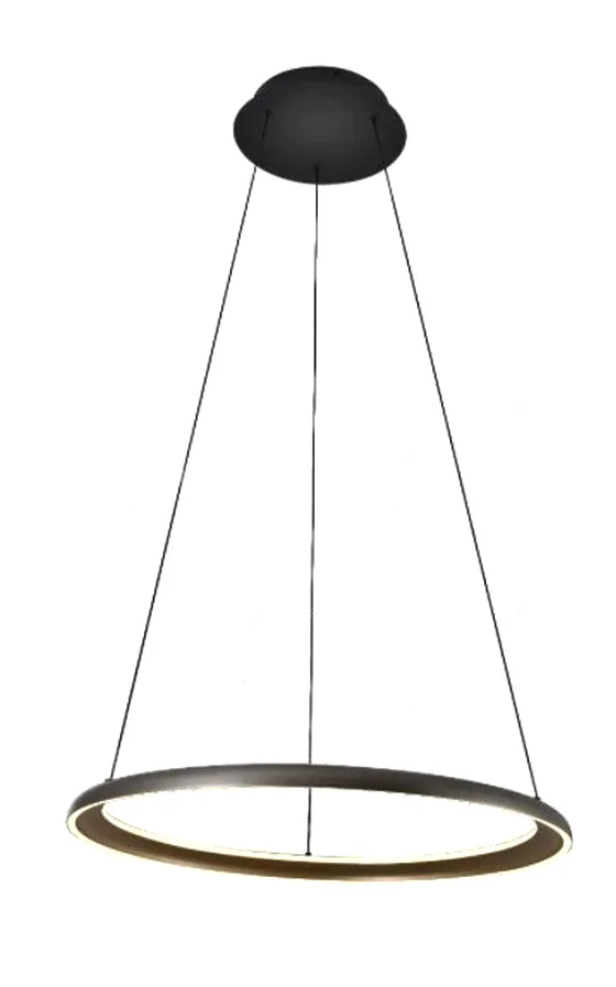 SD2341-1RM single 600 mm ring pendant in grey and gold