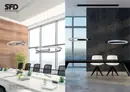 SD2126 up and down pendant with gesture dimming over a dining table