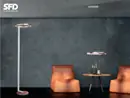 SD2126 up and down pendant lit in a dark interior
