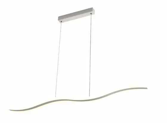 SD2126-CL matt gold ring and bar pendant over a dining table