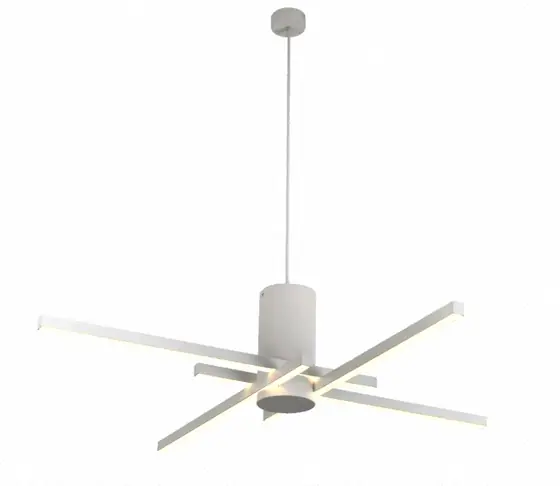 SD2313-4C crossed bar pendant light in matt white