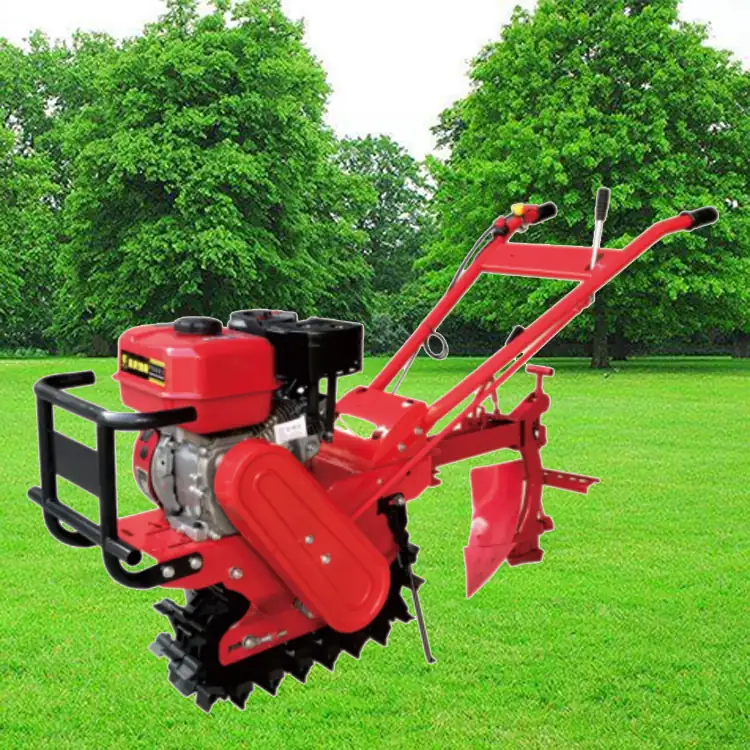 3TGQ-4B single rail rotary cultivator with swallow tail shovels fitted