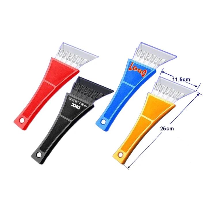 SB4001-A car ice scraper showing toothed and bladed edges
