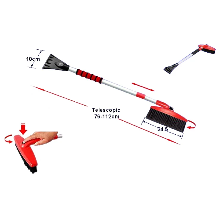 SB4008-B telescopic car snow brush and ice scraper