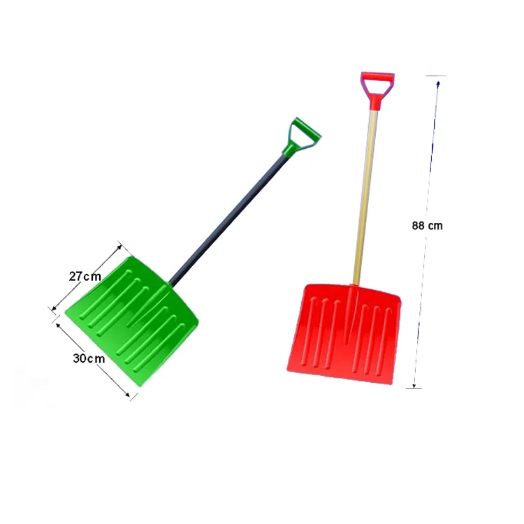 SB2016-A kids plastic snow shovel with wooden handle