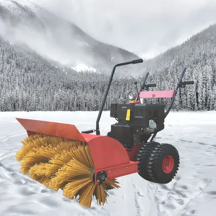 41.7 inch 15HP gasoline snow sweeper with rotating brush head