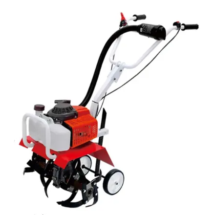 3TGQ-4AC mini petrol tiller side view showing handle and engine