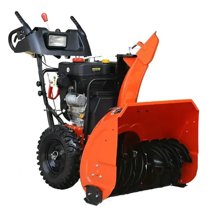 Snow thrower auger and impeller assembly detail