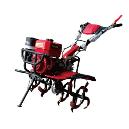 1WGQ4.0-85A micro-cultivator side view showing gearbox housing