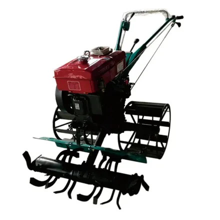 1WG6 mini farm tractor side view showing wheels and implement mounting