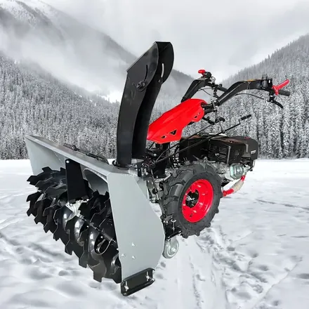 SJ732-1 gas snow blower with 100cm working head and discharge chute