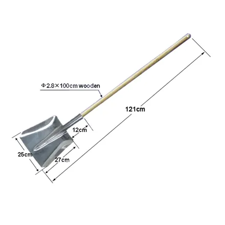 Aluminium alloy shovel grip and upper handle