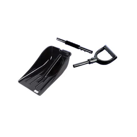 Lightweight plastic snow shovel in an alternative colour