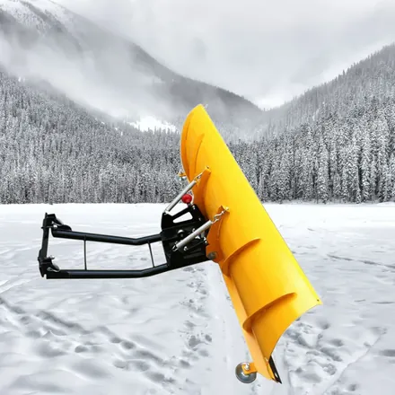 Snow machine front view showing 150cm working head