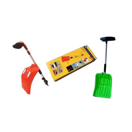 Long handle snow shovel D-grip and aluminium tube