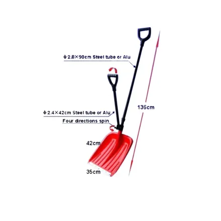 SB2006-C deep PP scoop head showing 42cm depth