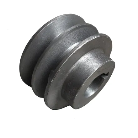 Belt pulley showing the groove profile