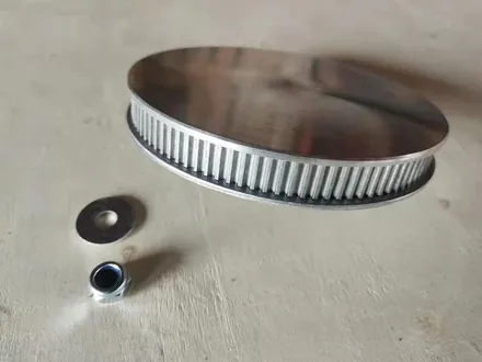 Friction drive parts laid out for size comparison
