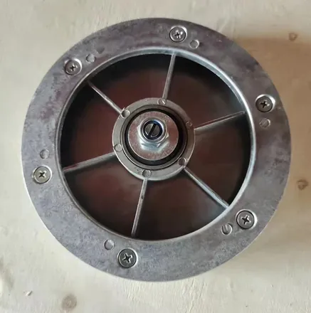 Friction wheel component detail shot