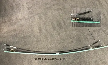 Snow blower stay wire cable and pulley replacement part