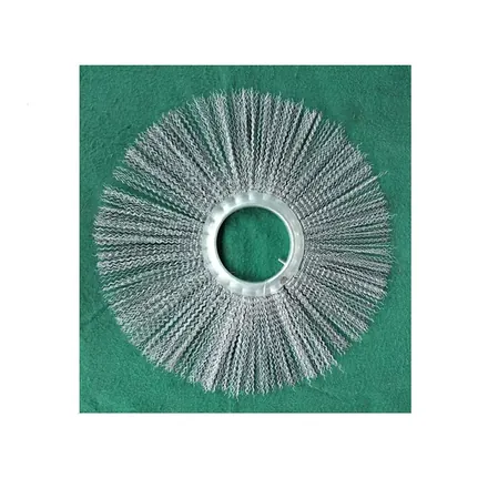 Snow sweeper brush roller shown from the side