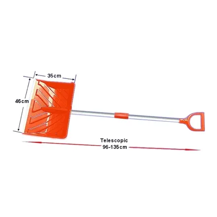 SB2012-A snow shovel side profile on white background