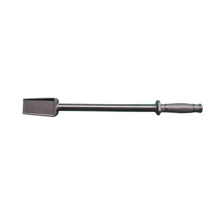 Snow shovel supplied as a snow blower accessory on white background