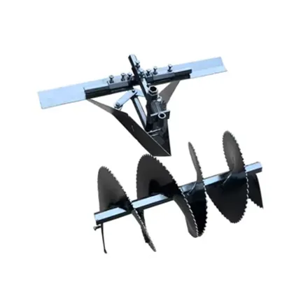 Plough attachment for a walk behind tiller cultivator