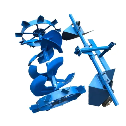 Single furrow plough attachment for a tiller