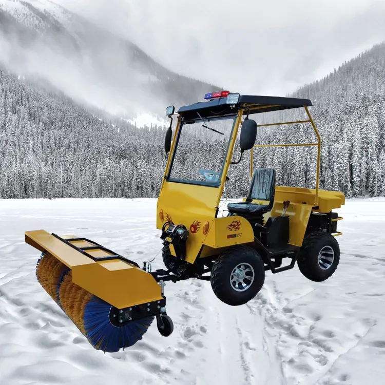 Riding snow blower SJ-D0150-1 with seat and front working head