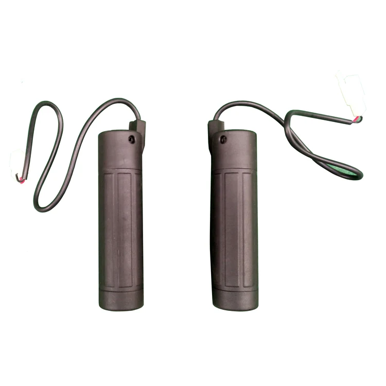 Heated grip for snow thrower handlebar on white background