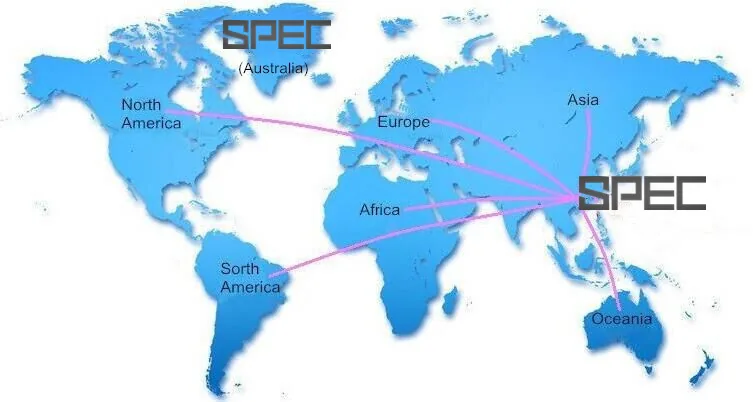 SPEC export destinations