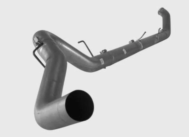 Mirror polished 5 inch 201 stainless steel turbo pipe with CNC machined chrome plated flange and heat wrap
