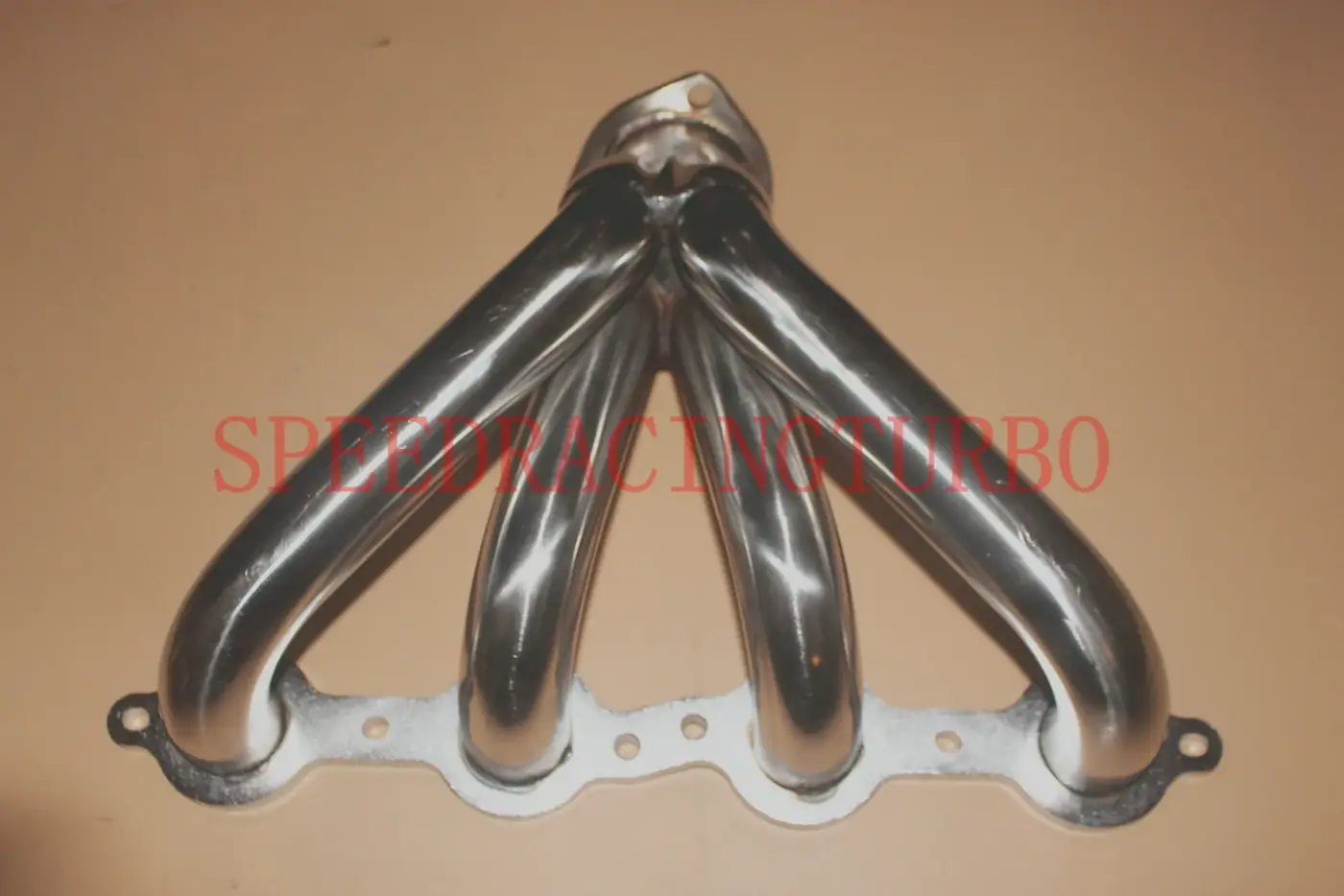 Detail of 2-1/2 inch TIG welded collector on LS engine exhaust headers