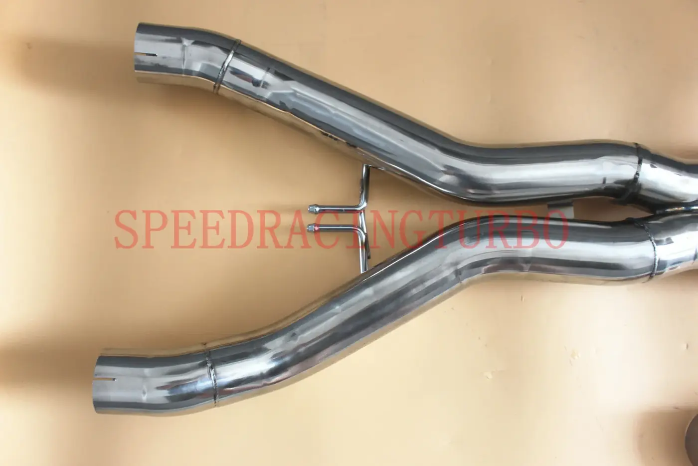 CNC machined flange on the header end of the exhaust kit for 2014-2016 Corvette C7