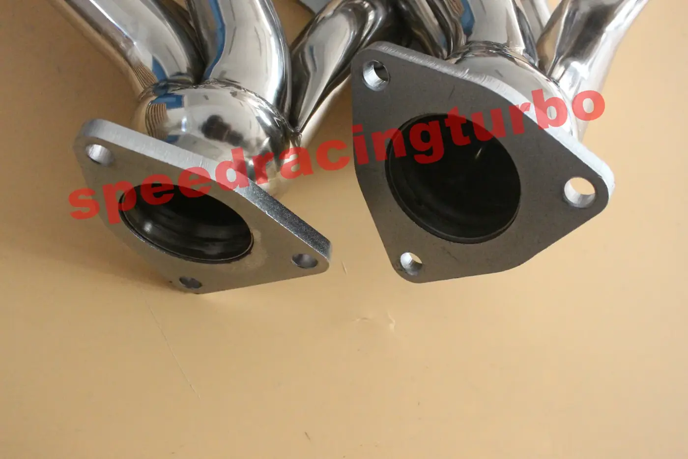 Side view of the shorty header with 1-3/4 inch primaries and 3 inch collector
