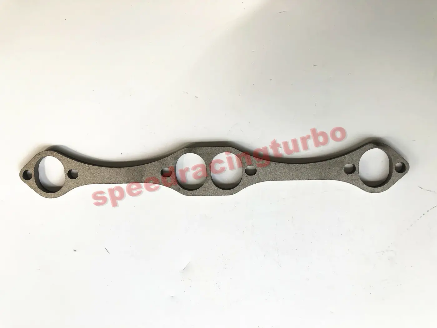Pair of steel 1-5/8 inch to 3 inch exhaust header flange adaptors with two 3 inch to 2-1/2 inch reducers