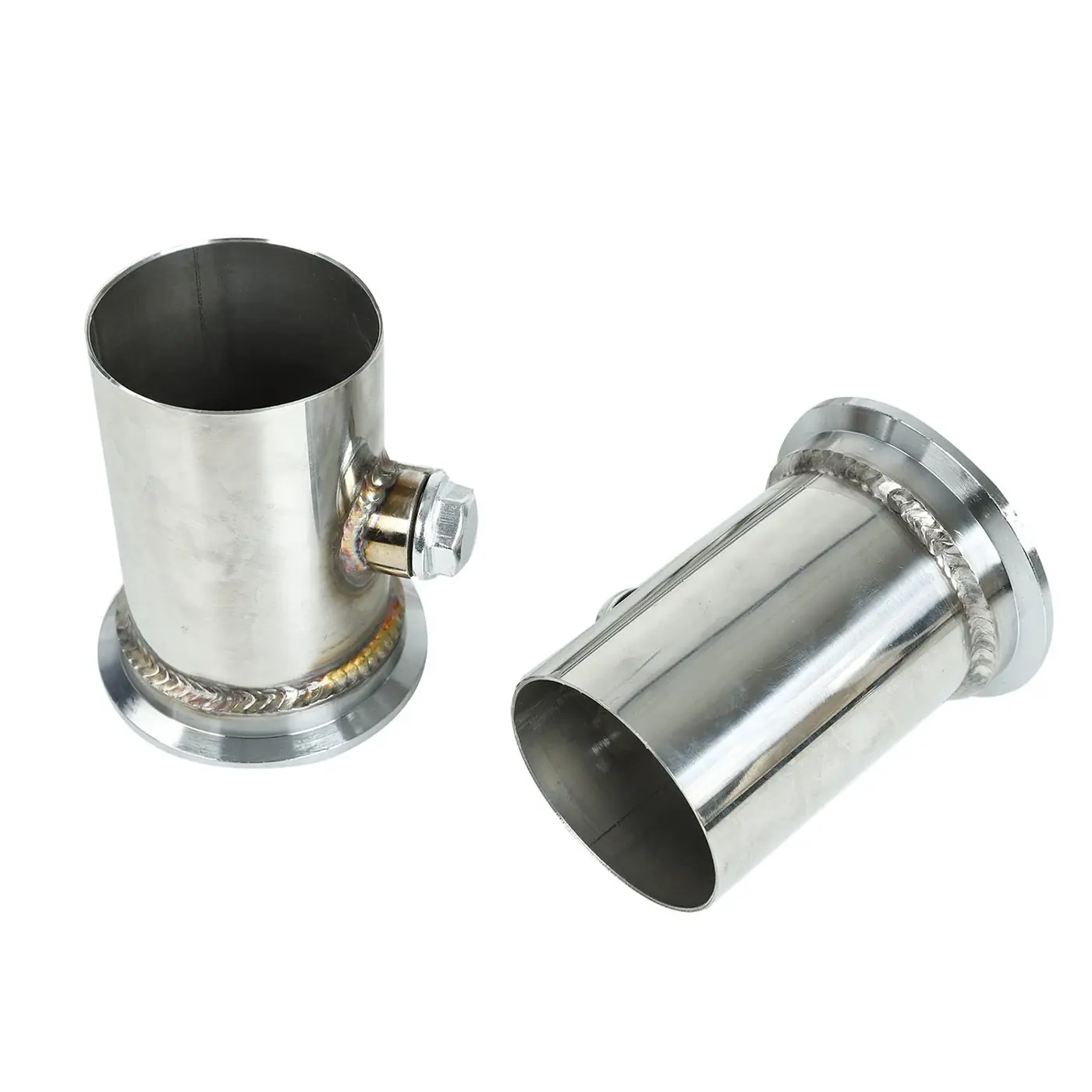 Front view of the header with port matched flanges and TIG weld seams