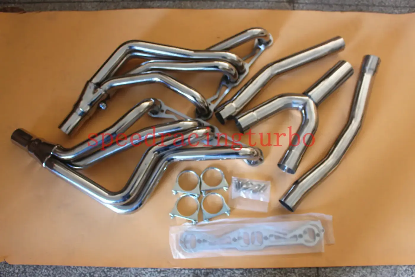 Stainless steel long tube exhaust header manifold with Y-pipe for 1982-1992 Camaro and Firebird SBC 5.0/5.7 V8