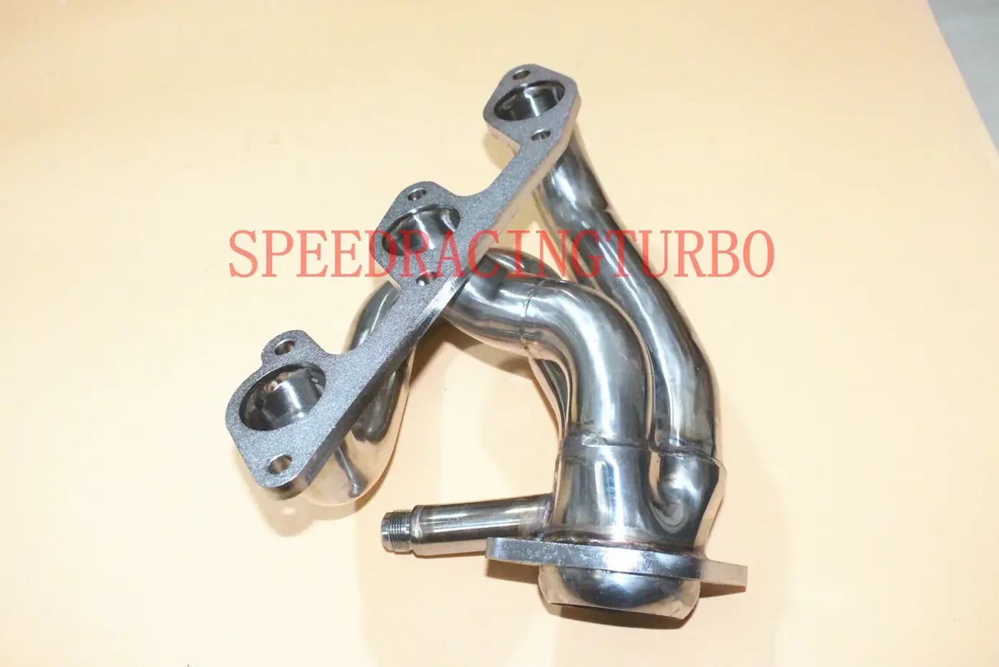 Side view of the header collector with 2.5 inch diameter and smooth exhaust flow path