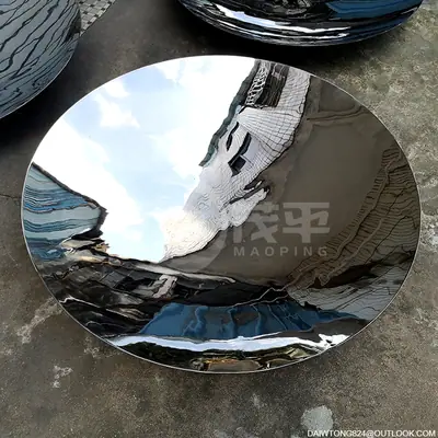 1000mm Mirror Stainless Steel Concave Disc detail 2