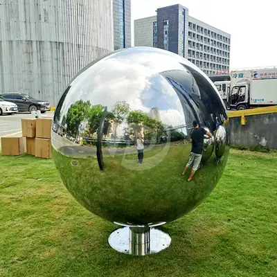 100cm 130cm 160cm Large Steel Garden Sphere Metal Ball detail 2