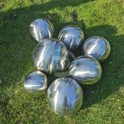 100mm 200mm 300mm Brushed Stainless Steel Hollow Balls detail 3
