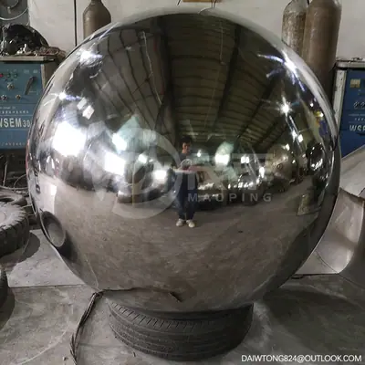 1200mm Large Hollow Stainless Steel Sphere detail 2